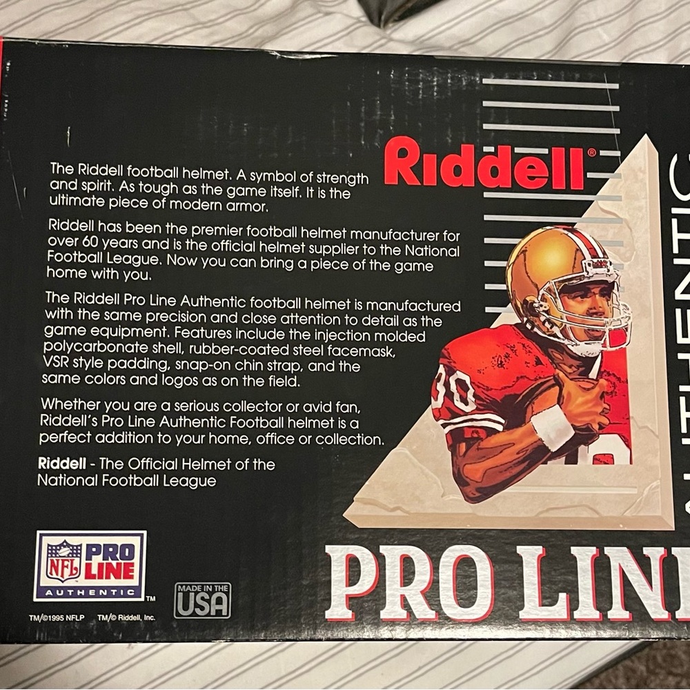 St Louis Rams Pro Line Authentic Riddell Helmet New In Box 1995 VINTAGE - Picture 4 of 4